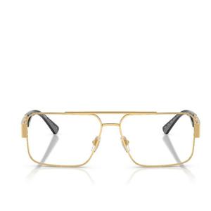 베르사체 렉탱귤러 메탈 프레임 안경테 0VE1308 1002 56