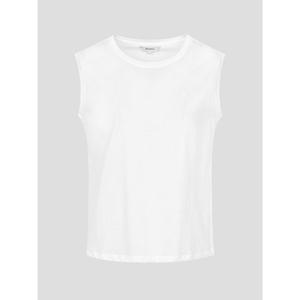 [빈폴레이디스] 베이직 슬리브리스 티셔츠  화이트 (BF6342C711)