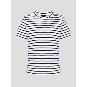 [빈폴레이디스] [Essential] 코튼 스트라이프 반소매 티셔츠  아이보리 (BF6342E110)