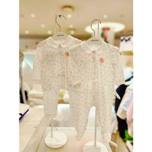 [압소바 의류] 꽃토끼 뱀부 우주복 내의 2종세트 26년봄신상 (A1110613D)