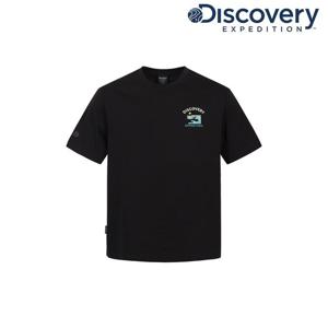 [디스커버리] 유니 스몰 레이크 그래픽 반팔티셔츠 DXRS7M063-BKS