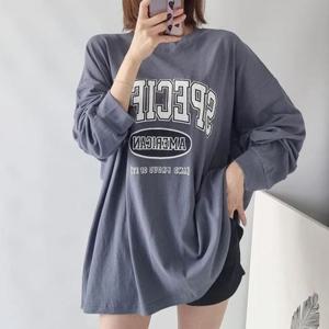 [강물처럼]아이우먼 스펙라운드박스루즈핏티 NSP861M508 빅사이