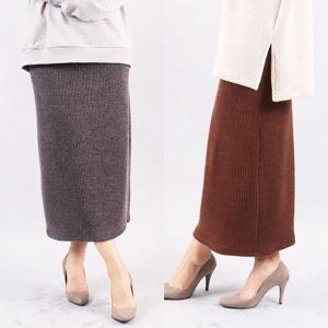 [강물처럼]위쉬몰 WW 베이직니트롱스커트(3778H301) 빅사이즈 (9