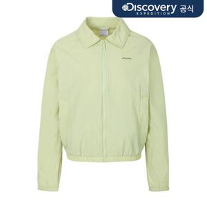 [디스커버리] 여성 프레시벤트 카라형 크롭 바람막이 (L.Yellow Green) DWWJ97063-YGL