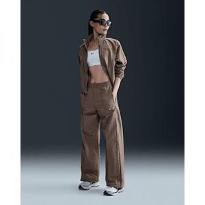 나이키 스포츠웨어 에브리씽 우븐 여성 미드라이즈 오픈 헴 팬츠 - 밍크 브라운화이트 FQ3589-233 273539