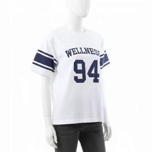 스포티앤리치 웰니스 94 럭비 티셔츠 화이트 네이비 TO038S409WW
