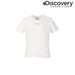 [디스커버리] 여성 셔링 반팔티셔츠 DWRS9T063-CRS