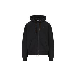 26 SS 버버리 체크 지퍼업 드로스트링 후디 자켓 블랙 8119052