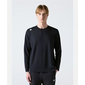 데상트 트레이닝 벡터 라운드 긴팔 티셔츠 블랙 SR121TTL12 SR121TTL12_BLK0 301447