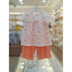 아가방 세이브존06 소피체크플라워반팔8부상하세트 01S33305J3