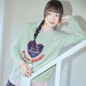 [베네통]브이넥 하트 인타샤 니트 BAKP04611