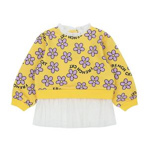 프렌치캣 (Q61DBT130) YE 플라워나염 샤 배색 T.S