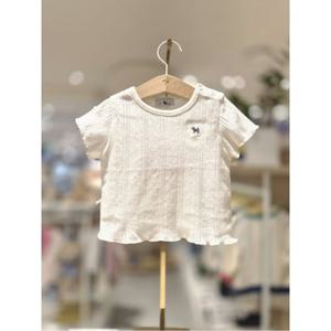 블루독베이비 10 26SS (CR) 블루독 아일렛 반팔 티셔츠 (4631933210)