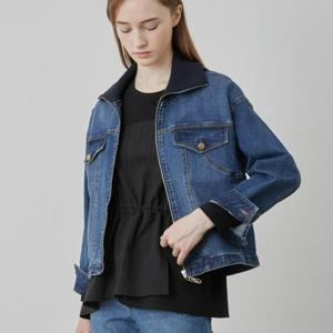 올리비아로렌 H 니트배색 데님점퍼 VVBMJ5S2381