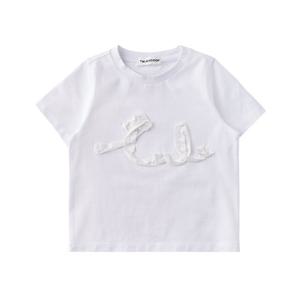 [리틀그라운드](WH)테일스쿱-코튼로고티셔츠상의(76324-332-04)