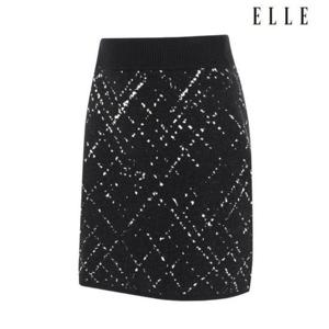 엘르골프 세이브존01 여성 변형 체크 니트 스커트 (SET) 6K64942 199