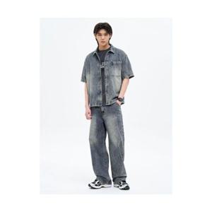 에잇세컨즈 8SECONDS 빈티지 브러쉬드 데님 팬츠 블루 265421APTP 405272