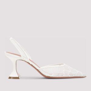 아미나무아디 홀리 레이스 메쉬 슬링백 16S365905HOL IVORY