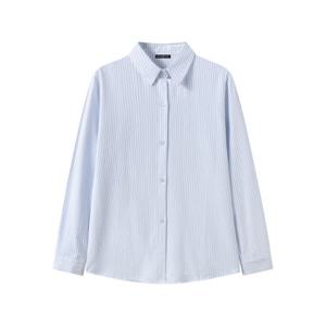 [나인식스뉴욕]데일리 스트라이프 카라넥 긴팔 셔츠 (NQ1BA018L0