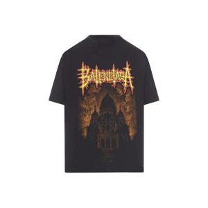 발렌시아가 사크레쾨르 프린트 디테일 티셔츠 850990TUVE41000