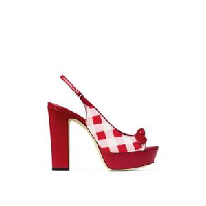 지미추 보우 체크 샌들 ZIVA120ECQ