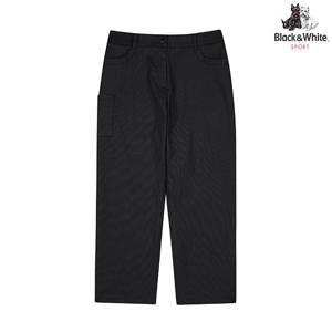 [블랙앤화이트] 여성 포켓 8부 팬츠 5096LAWN_BLACK