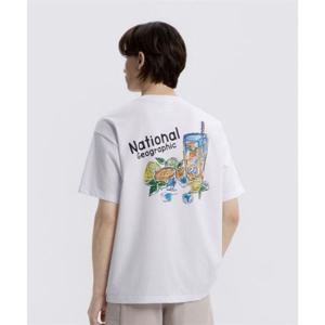 내셔널지오그래픽 NATIONALGEOGRAPHIC N262UTS907 레몬에이드 그래픽 세미오버핏 반팔 티셔츠 WHITE N262UTS907010 406927