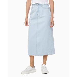 여성 블리치드 인디고 데님 맥시 스커트(47B733G)