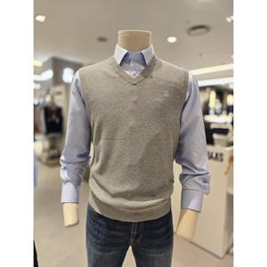 닥스 베스트 26년 SS 솔리드 패턴 브이넥 조끼 (DMP1SWVE101G1)