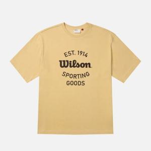 M 윌슨반팔티 LQC W252001NTS46-YEL 시그니쳐 그래픽 티셔츠