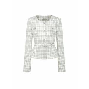 제이제이지고트 JJ지고트 울 체크 트위드 슬림 재킷 (GS3A0JK211) GS3A0JK21