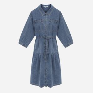 [써스데이아일랜드]풀오픈 셔츠형 데님 원피스 T256MOP131W