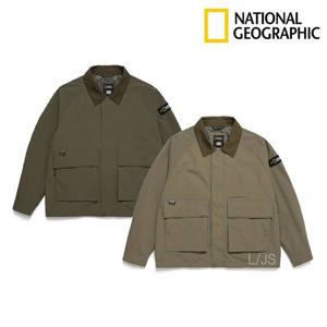 내셔널지오그래픽 남여공용 카라배색 아웃포켓 헌팅 자켓 N243MJP020 436248