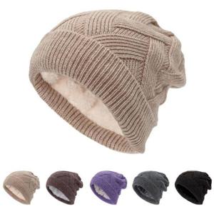 가을모자 여성 남성 니트 기모비니 방한 안감털 심플 개성있는