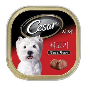 시저 강아지캔 1세이상 소고기 100G