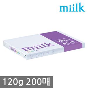 밀크 A4 복사용지(A4용지) 120g 200매 1권