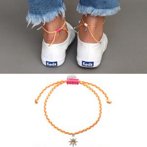 [탄생석 발찌] 리틀스타 탄생석 핑크 &  옐로우 발찌