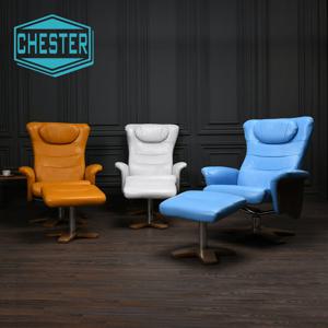 체스터 천연가죽 1인 수동 리클라이너 소파 GS