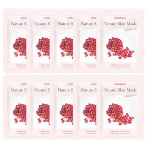 (10매)푸드어홀릭 네이처스킨 석류 마스크팩