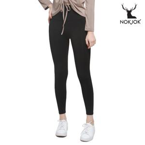 녹족 요가복 필라테스복 엘리사 9부 레깅스 블랙