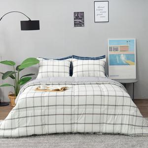 [르헤브] 모던체크 마이크로 모달 차렵이불베개세트 SS