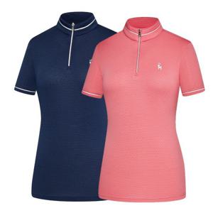 비티알 BTR 여성 골프웨어 여름 반팔 집업 티셔츠