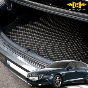 제네시스 G80 3세대 페이스리프트 트렁크매트 가죽 퀼팅 용품