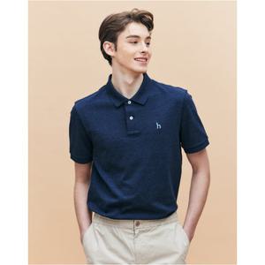 헤지스 남성 25SS 링클프리 다크네이비 반팔 피케 티셔츠 HZTS5B403N5