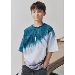 [백화점]블루테일 AZB1TS05CG투톤 타이다이 반팔 티셔츠