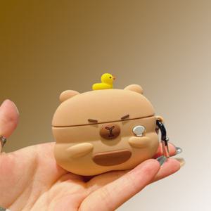 에어팟 4 3 2 1 프로 귀여운 카피바라 캐릭터 인형 젤리 케이스