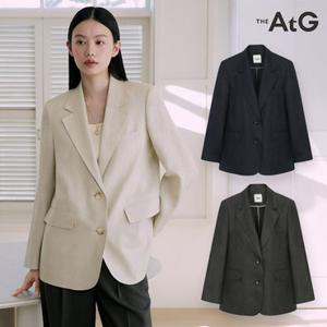 더엣지 [TAG가 198,000원] 프렌치 린넨 자켓 WZJK3G01