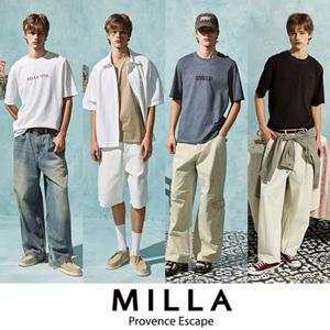 밀라 26SS 남성 피그먼트 티셔츠 4종