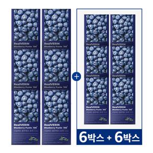 리얼베린 블루베리퓨레100 6박스+방송중6박스더 (총12박스)