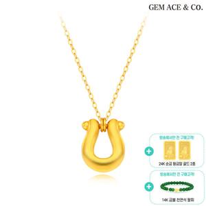 제메이스 24K순금 시그니처 행운 목걸이+24K순금 2종+14K 천연석 팔찌 1종